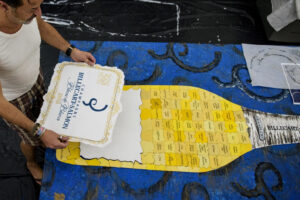 Opera commemorativa del 50° anniversario della collaborazione tra Velier SpA e Champagne Billecart-Salmon