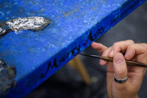 Opera commemorativa del 50° anniversario della collaborazione tra Velier SpA e Champagne Billecart-Salmon